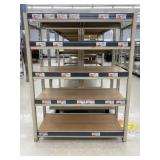 Steel 5-Tier Rack Unit 50"x22"x64"