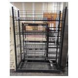 Rolling Wire rack Shelving Unit 50"x22"x72"