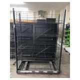 Rolling Wire Shelf Rack 50"x22"x72"