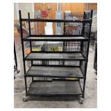 Rolling Metal Rack 39"x20"x58"
