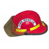Red Fire Rescue Helmet With Face Shield