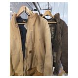 2 Carhartt XL Hooded Work Jackets