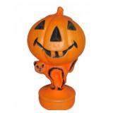 Plastic Pumpkin and Cat Halloween Blow Mold