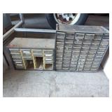 Two Metal/ Plastic Drawer Organizers with Contents