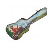 Hand-Painted Guitar Case Yankee Rebel Theme