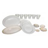 White Porcelain Dinnerware Assortment Maddock & Co