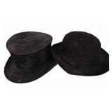 John Francis Beaver Top Hat and Bowler Hat
