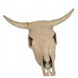 Ceramic Bovine Skull With Horns
