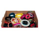 Box Lot of Assorted Vintage Plastic Bangles
