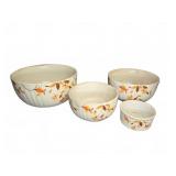Hall Superior Ceramic Mixing Bowl Set Floral
