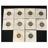(10) Mercury Silver Dimes