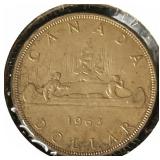 1963 Canada Silver Dollar