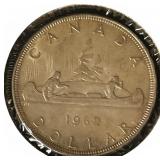1962 Canada Silver Dollar