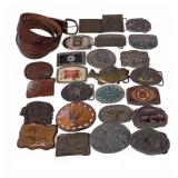 Belt Buckles And Leather Belt