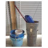 Galvanized Trash Cans and Other Containers