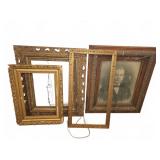 Ornate Wood and Gilt Picture Frames