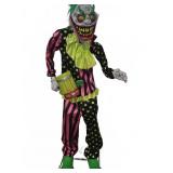 Animated Creepy Clown Halloween Prop With Stand