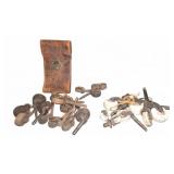 Antique Furniture Casters & Leather Case