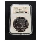 Donald Trump 2026 Silver Presidential Medallion
