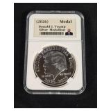 2026 Donald J. Trump Silver Medallion Coin