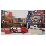 Die-Cast Fire Trucks, Motorcycles, Cars Lot