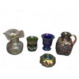 Imperial Iridescent Art Glass Vases