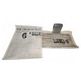 Buffalo Evening News Titanic Headlines & Lighter