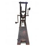 Cast Iron Hand Crank Woodworking Mortiser