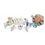 Angel Figurines and Lace Decor Hat Lot