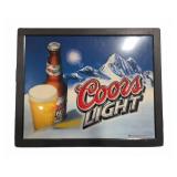 Coors Light Framed Advertising Sign