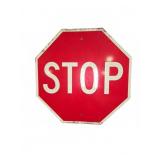 Red Metal Stop Sign