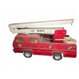 Tonka Snorkel Fire Truck Pressed Steel Toy