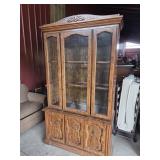 2 Piece Glass Front China Cabinet