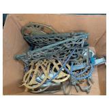 Box Lot Vintage Brass and Metal Hardware Parts