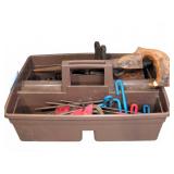 Tray With Hex Keys, Hand Saw, Metal Tools