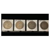 (4) Morgan Silver Dollars