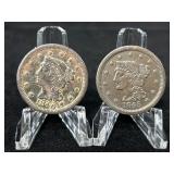 1846 and 1845 U.S. Large Cents