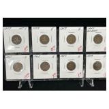 (8) Indian Head Cents