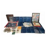 US and Canadian Coin Albums With Assorted Coins