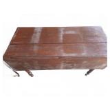 Wood Drop Leaf Dining Table with Turned Legs