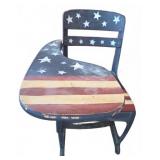 Desk Chair With American Flag Motif
