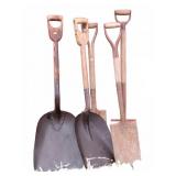 Vintage Shovels With Wooden Handles