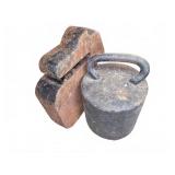 Two Cast Iron Counterweights