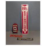Fire Extinguisher Sign, IH Match Holder, Caution,