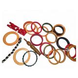 Bakelite and Plastic Bangle Bracelets Lot