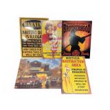 Metal Firefighter and Warning Signs Lot