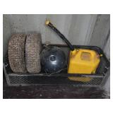 Utility Cart Rack, 16×6.50×8 Wheels, Air Tank