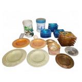 Ceramic and Glass Ashtrays and Jars Lot
