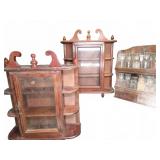 Wall Cabinets & Spice Rack With Glass Jars