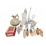 Porcelain Figurines and Miniature Shoes